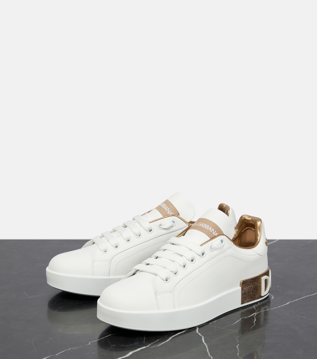 Baskets Portofino en cuir | Dolce&Gabbana