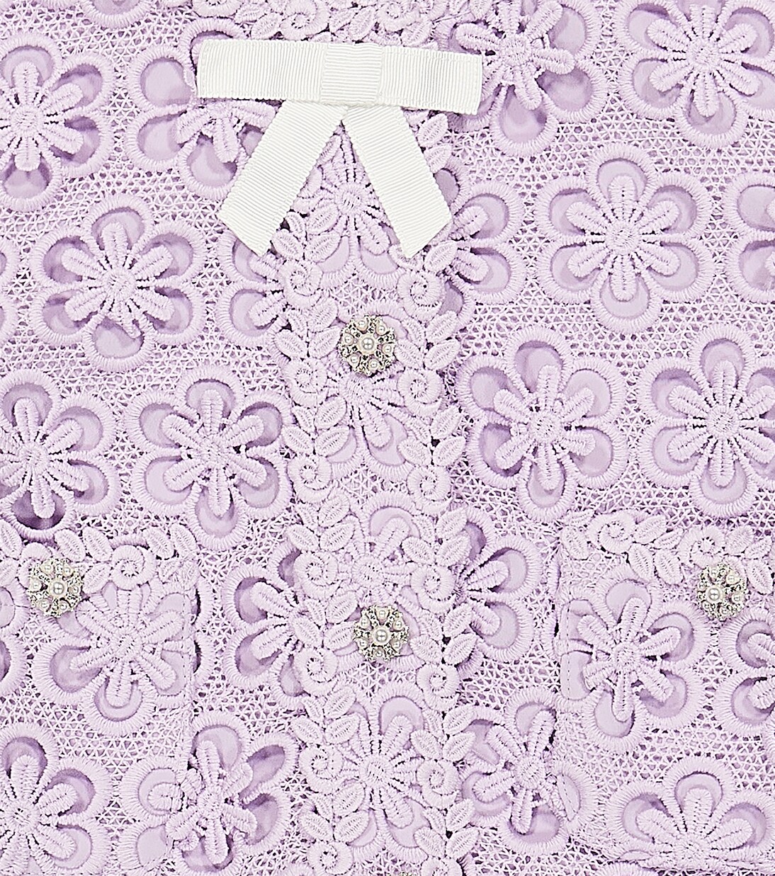 Embellished guipure lace cardigan | Self-Portrait Kids