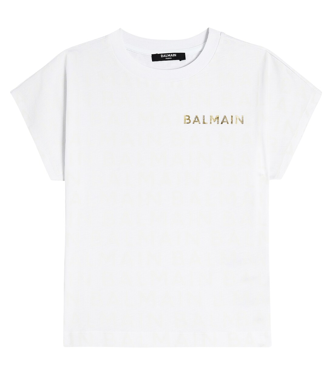 로고 코튼 저지 티셔츠 | Balmain Kids