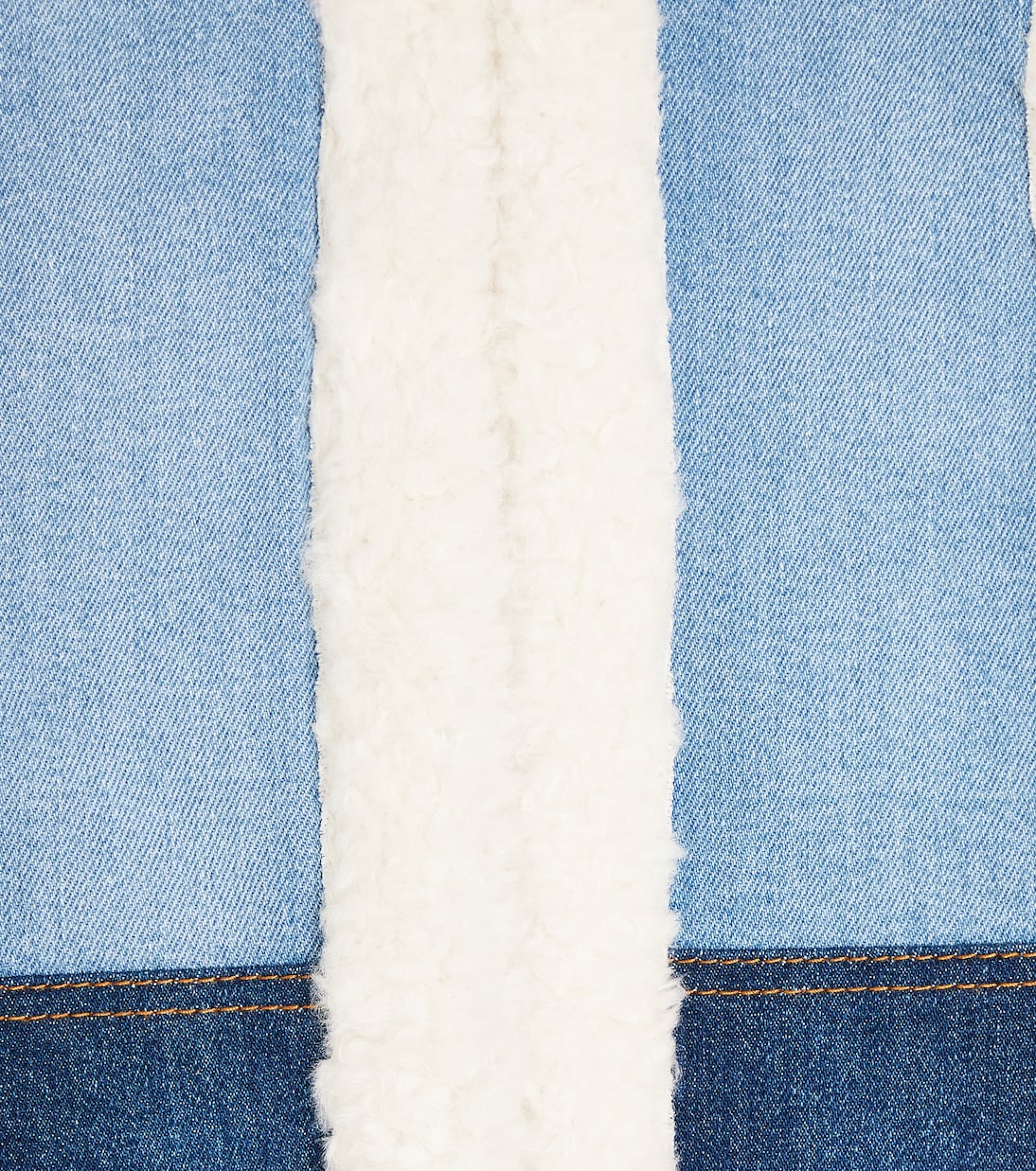 Gilet in denim e pile | Chloé Kids
