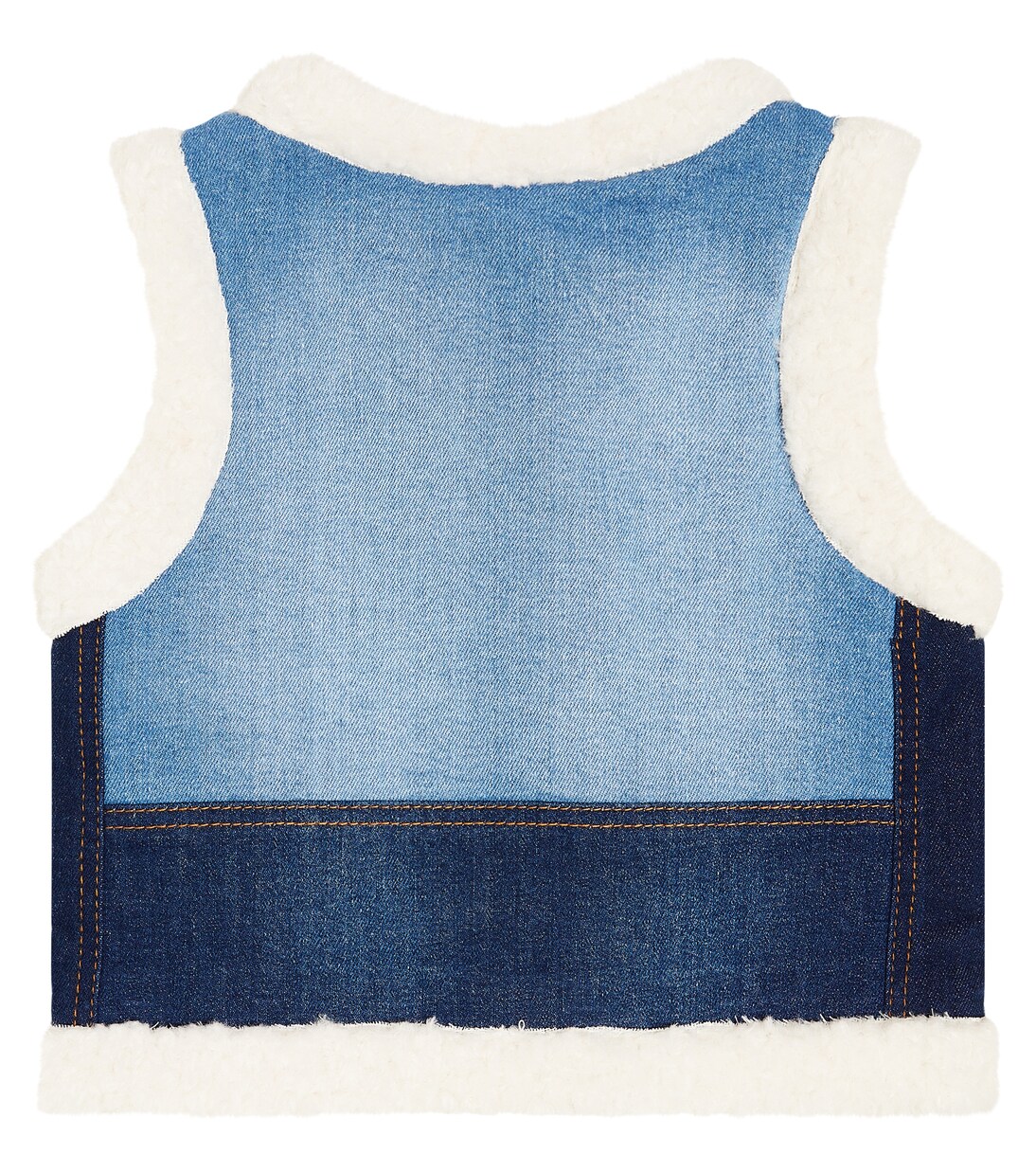 Gilet in denim e pile | Chloé Kids