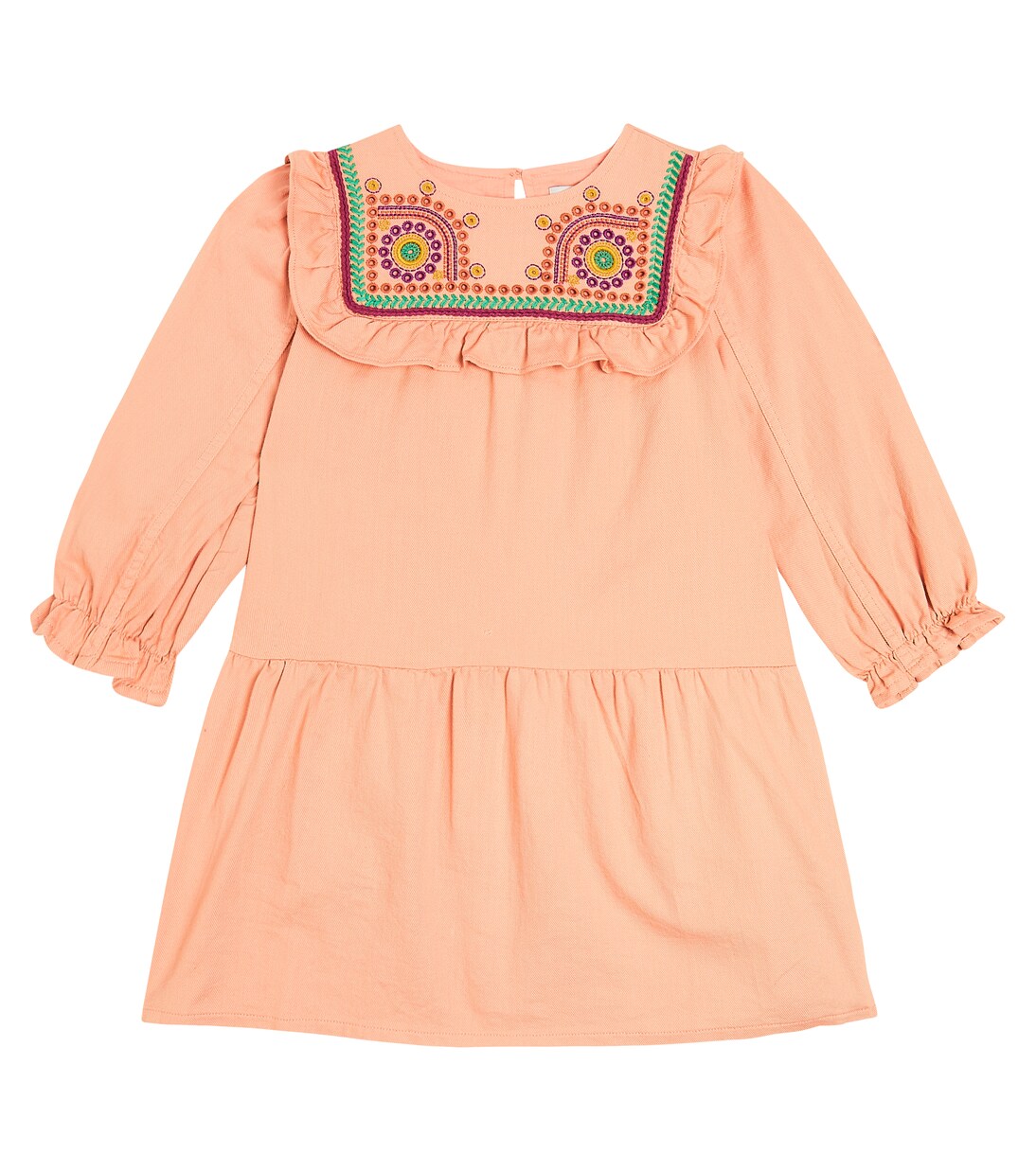 Abito in cotone con ricamo | Stella McCartney Kids