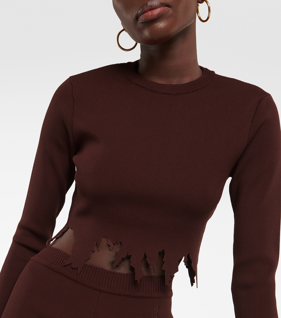 Distressed crop top | JW Anderson