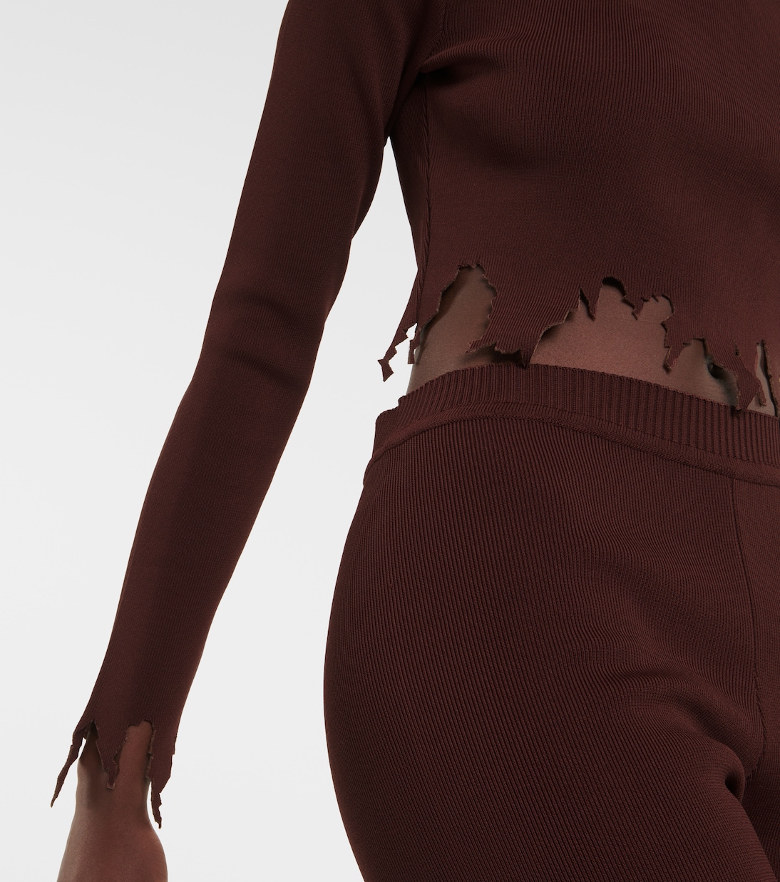 Distressed crop top | JW Anderson