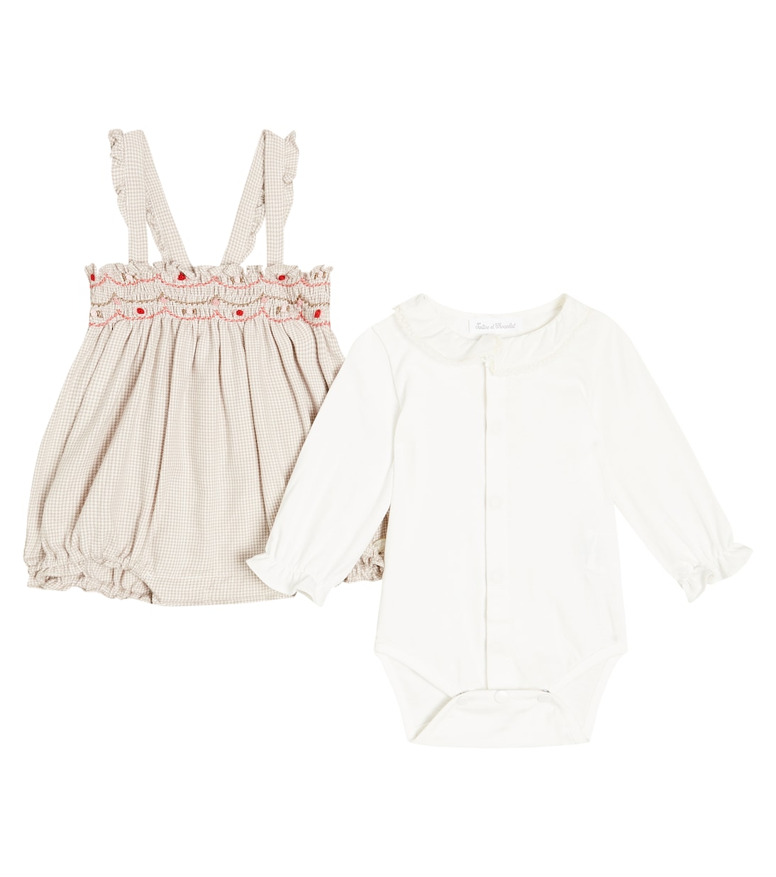 Baby bodysuit and dungarees set | Tartine et Chocolat