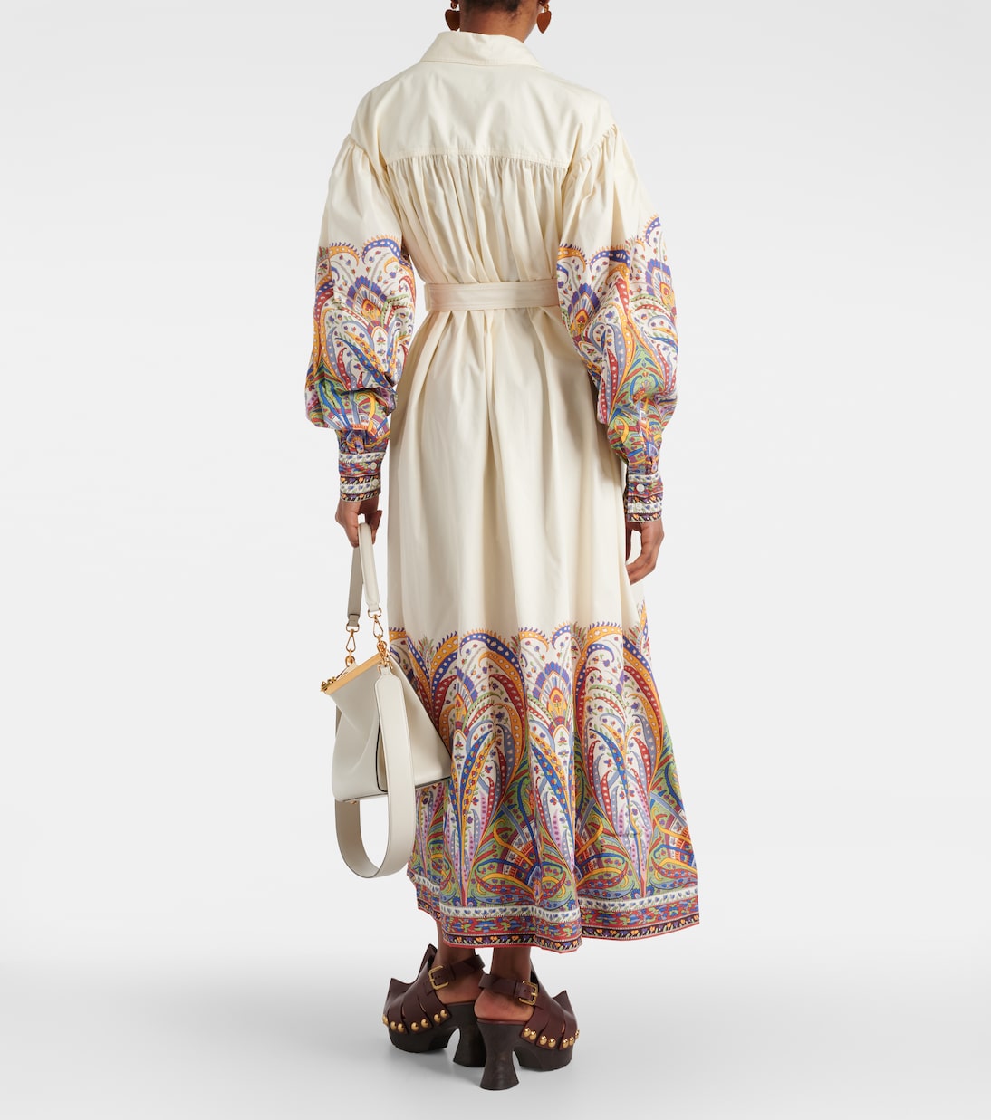 Vestido camisero de popelín de algodón con paisley | Etro