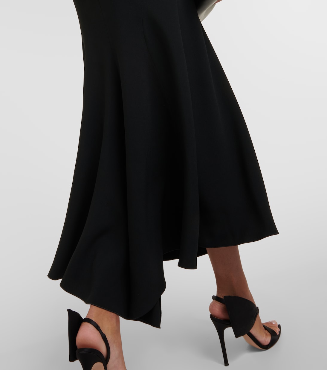 Vestido largo asimétrico drapeado | Victoria Beckham