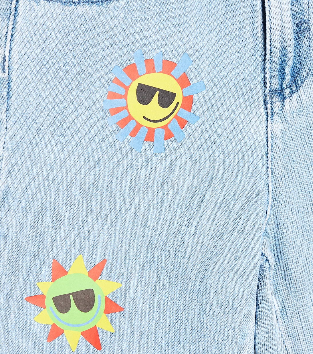 Shorts en denim bordados | Stella McCartney Kids