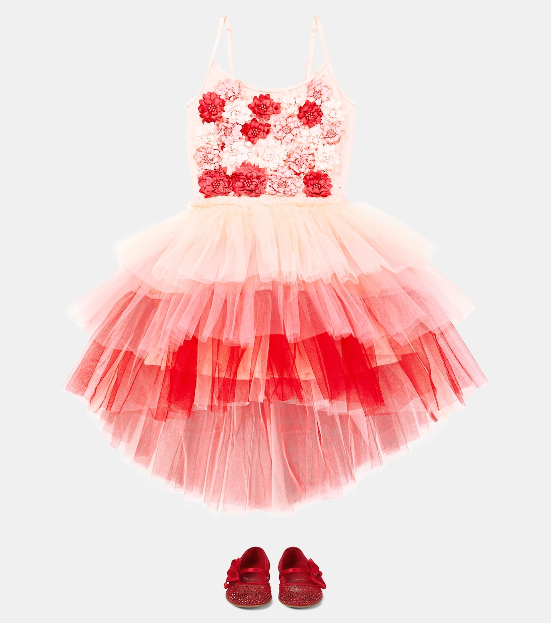 Verziertes Kleid Assemblage aus Tüll | Tutu Du Monde