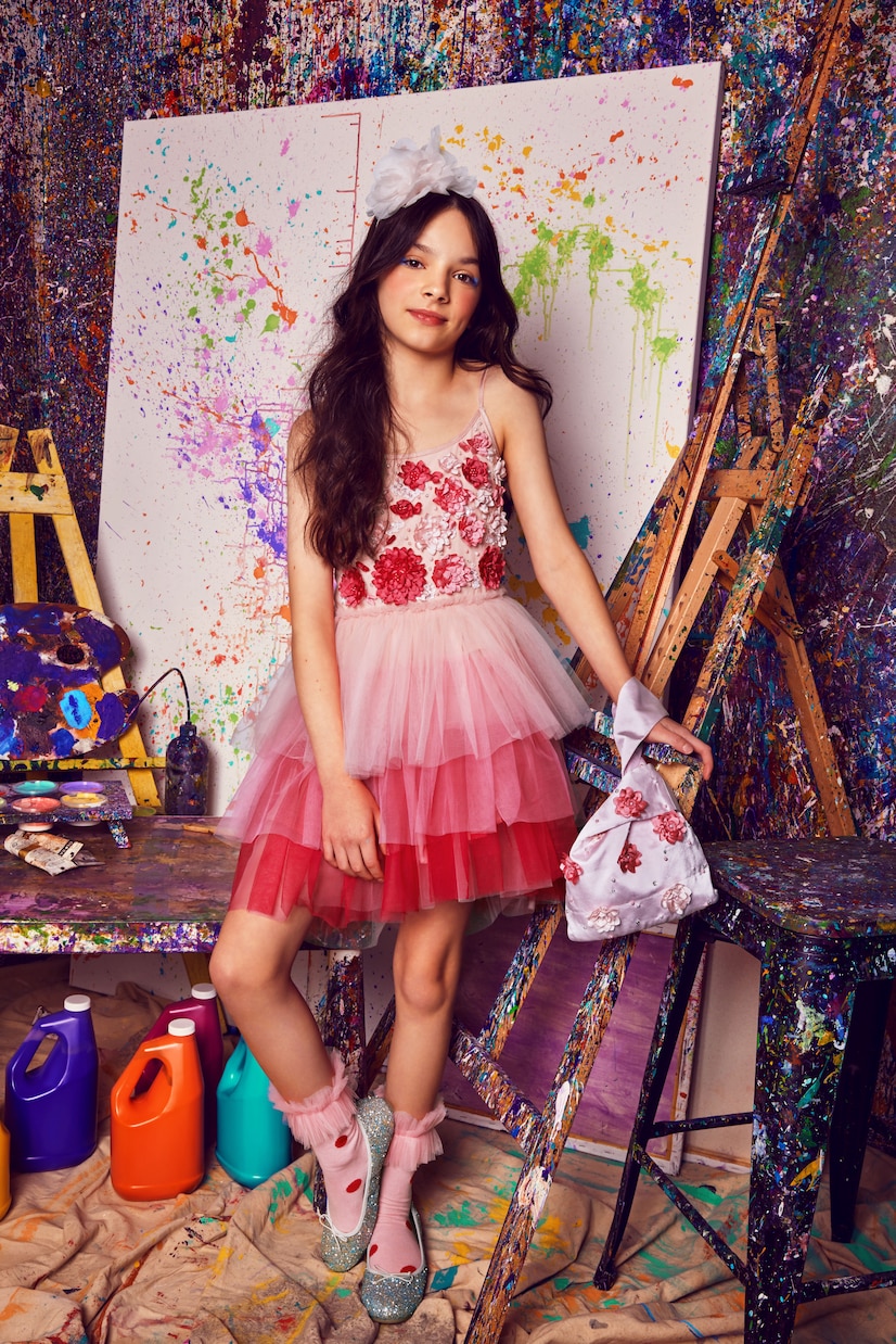 Verziertes Kleid Assemblage aus Tüll | Tutu Du Monde