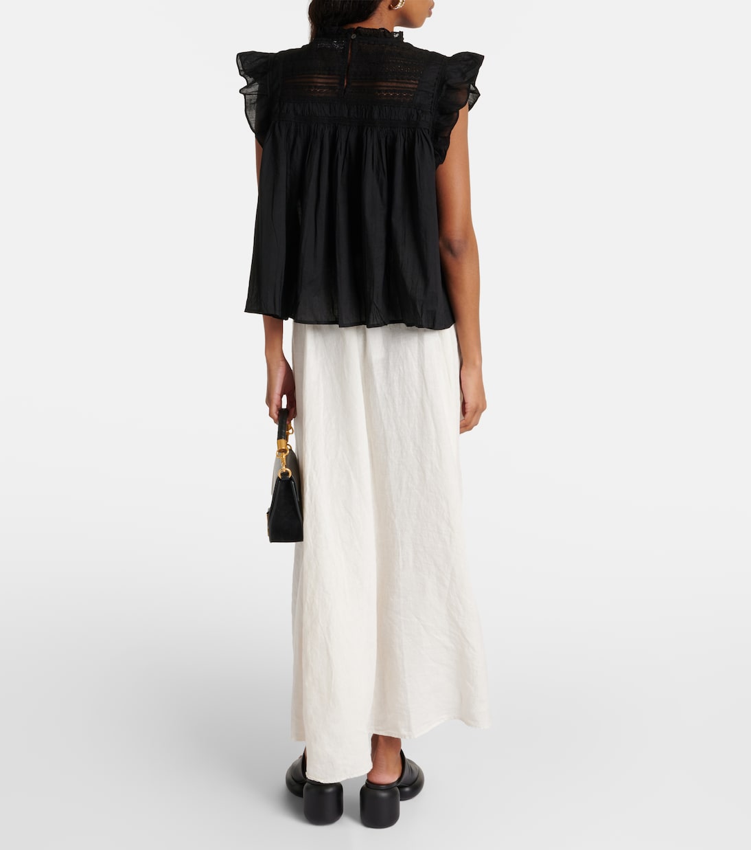 Blusa Inessa in cotone con balze | Velvet