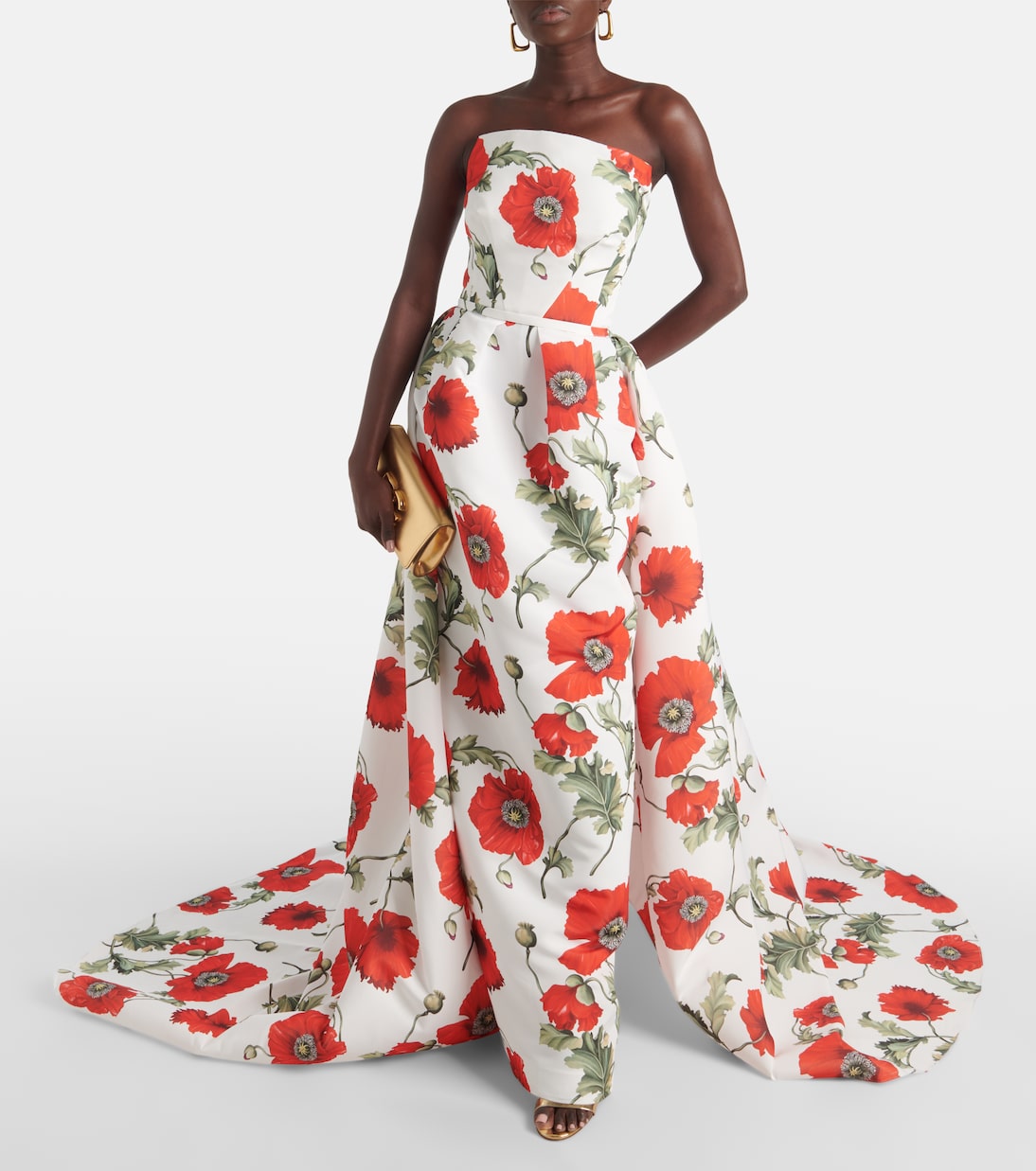 Poppy faille corset gown | Oscar de la Renta