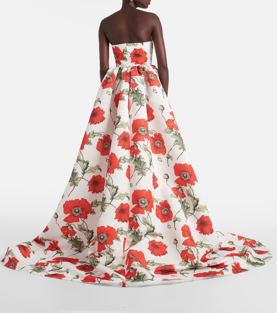 Poppy faille corset gown | Oscar de la Renta