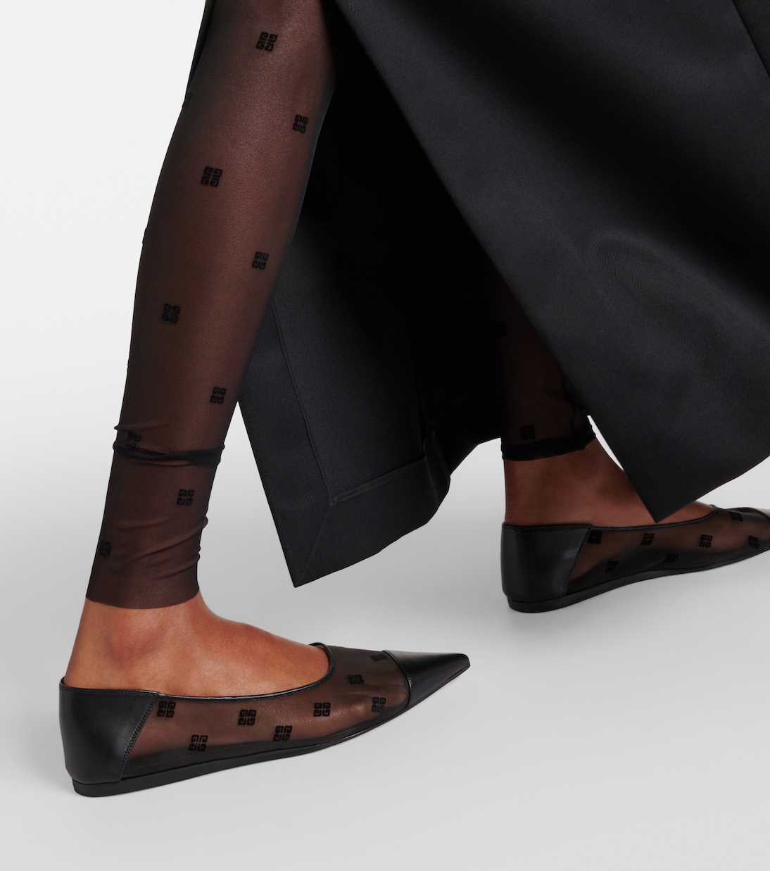 Ballerinas 4G aus Mesh mit Leder | Givenchy
