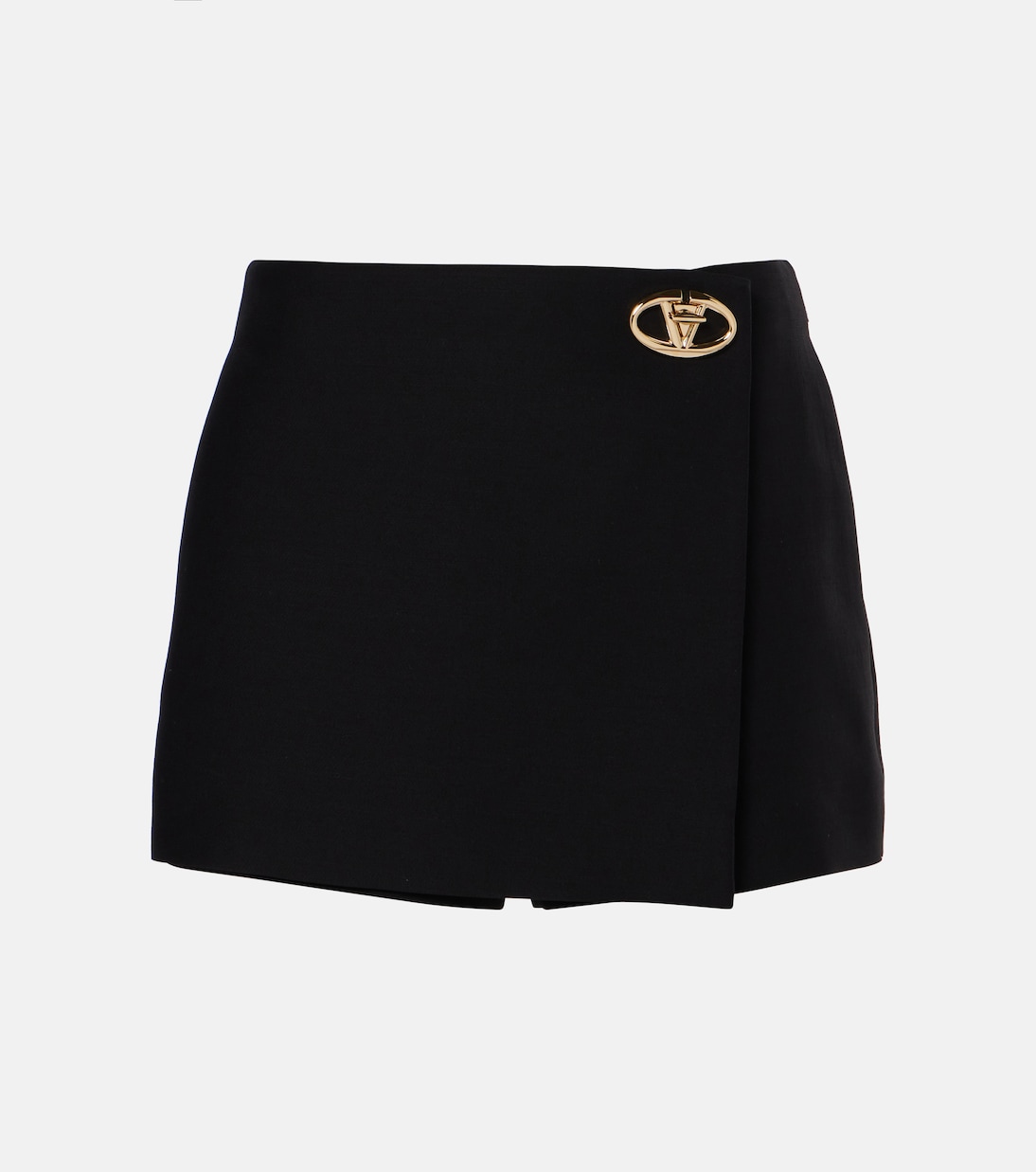 Jupe-short VLogo Bold en Crepe Couture | Valentino