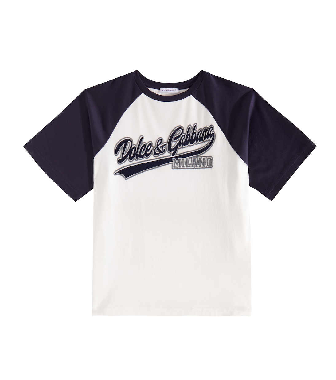 T-shirt in jersey di cotone con logo | Dolce&Gabbana Kids