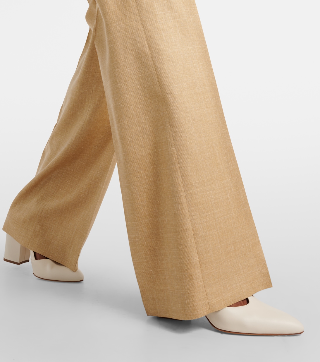 Pantaloni flared in lana, seta e lino | Gabriela Hearst