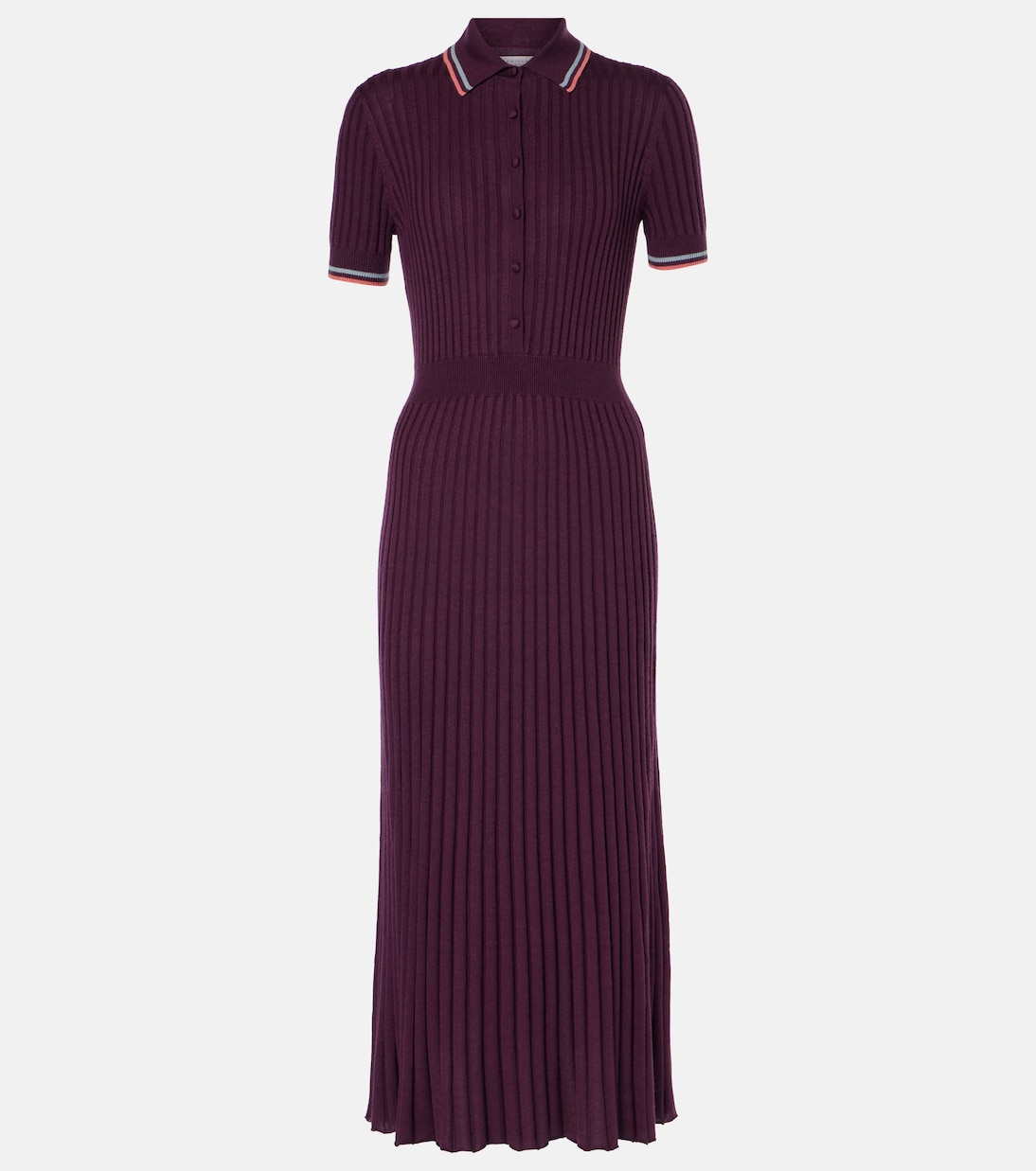 Vestido midi Eyot de seda y cachemir | Gabriela Hearst