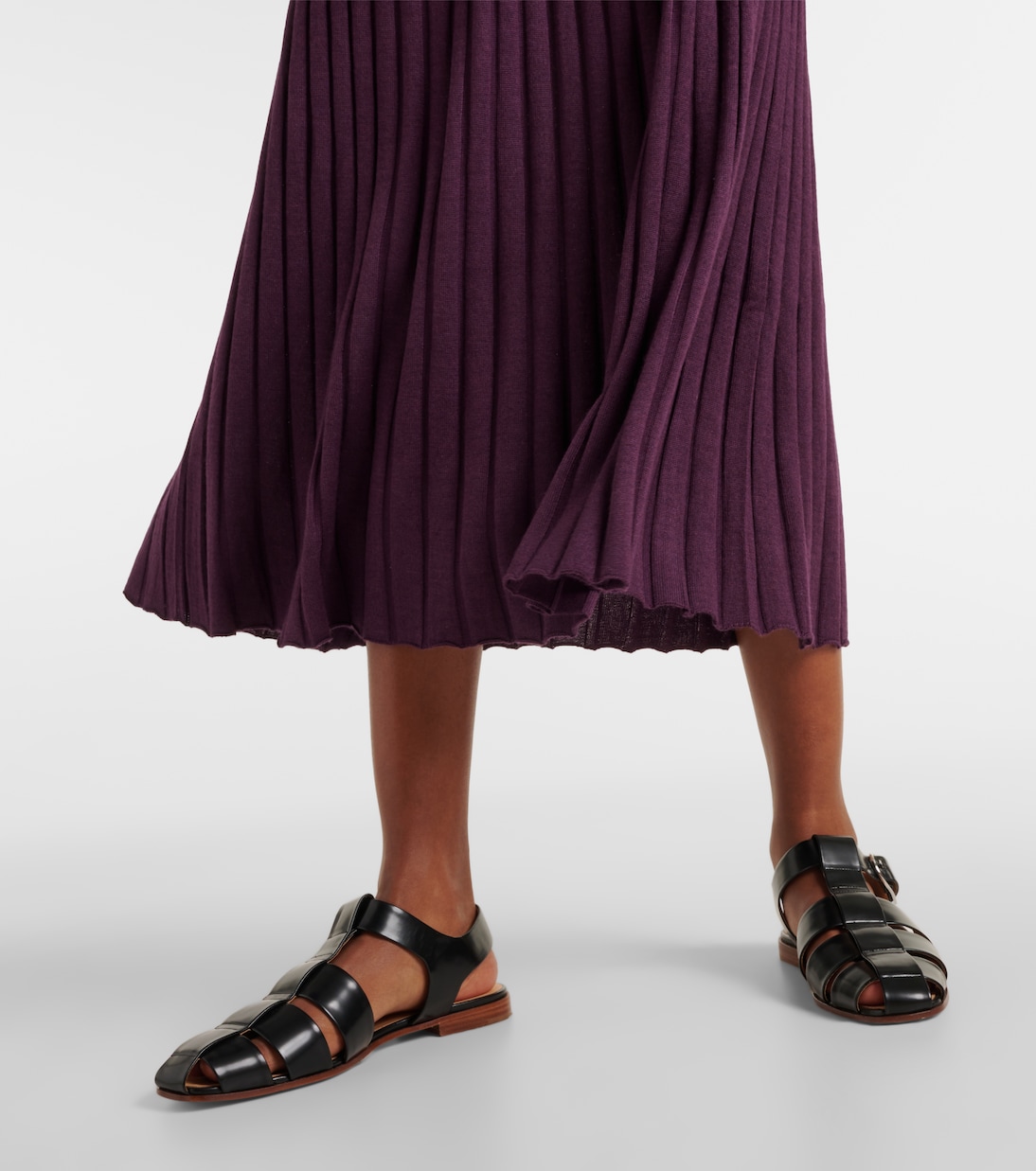 Vestido midi Eyot de seda y cachemir | Gabriela Hearst