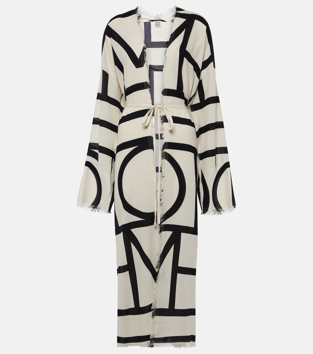 Vestido envolvente Monogram de algodón | Toteme