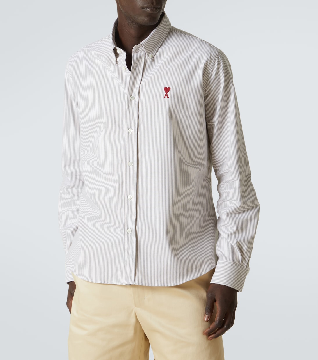 Chemise Ami De Cœur rayée en coton | Ami Paris