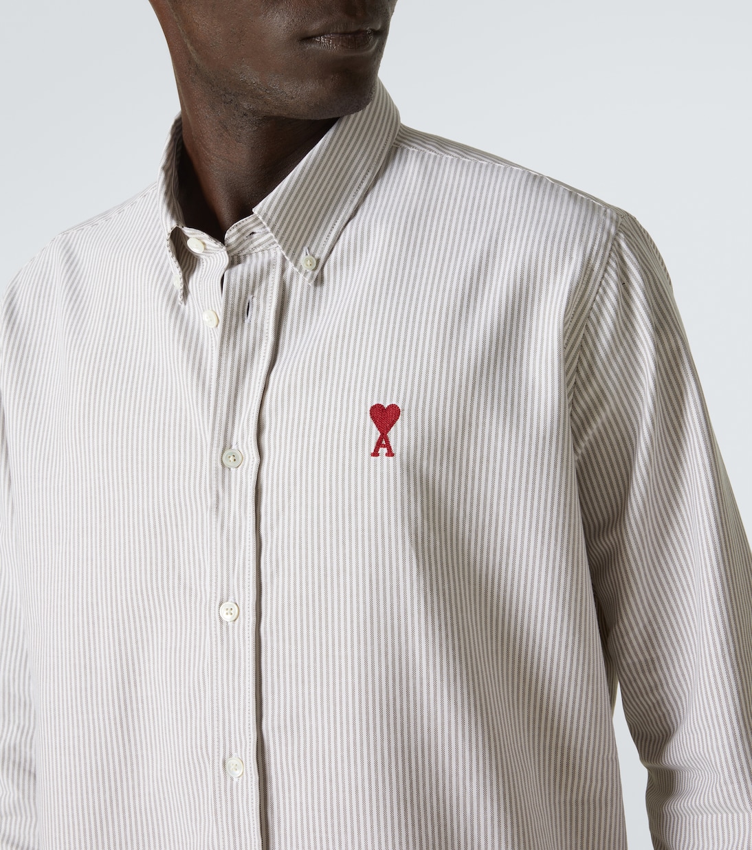 Chemise Ami De Cœur rayée en coton | Ami Paris