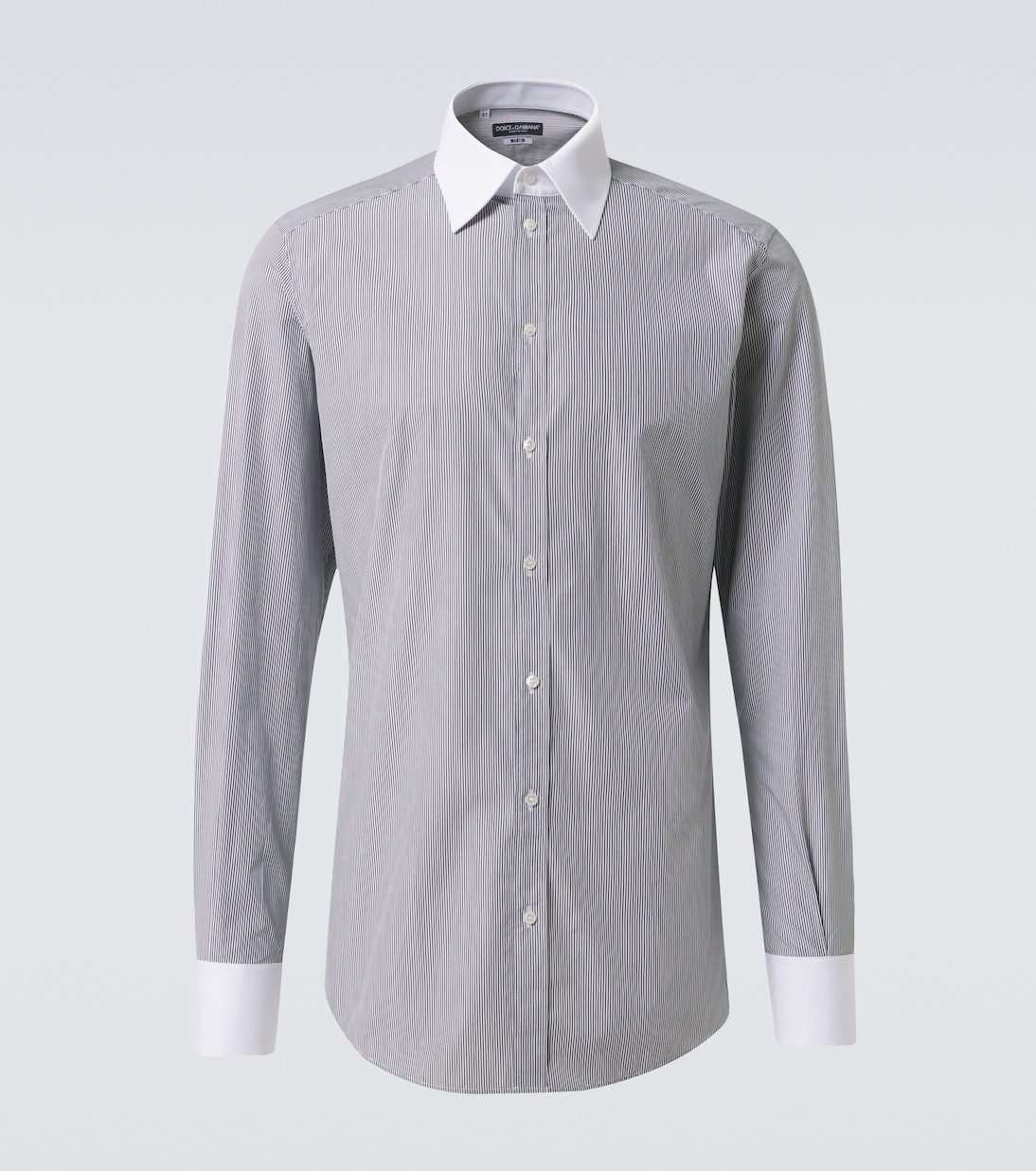 Camicia in popeline di cotone a righe | Dolce&Gabbana