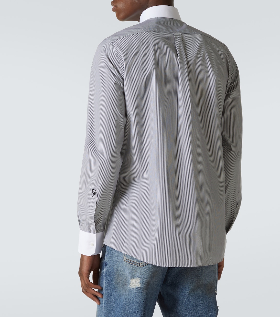Camicia in popeline di cotone a righe | Dolce&Gabbana