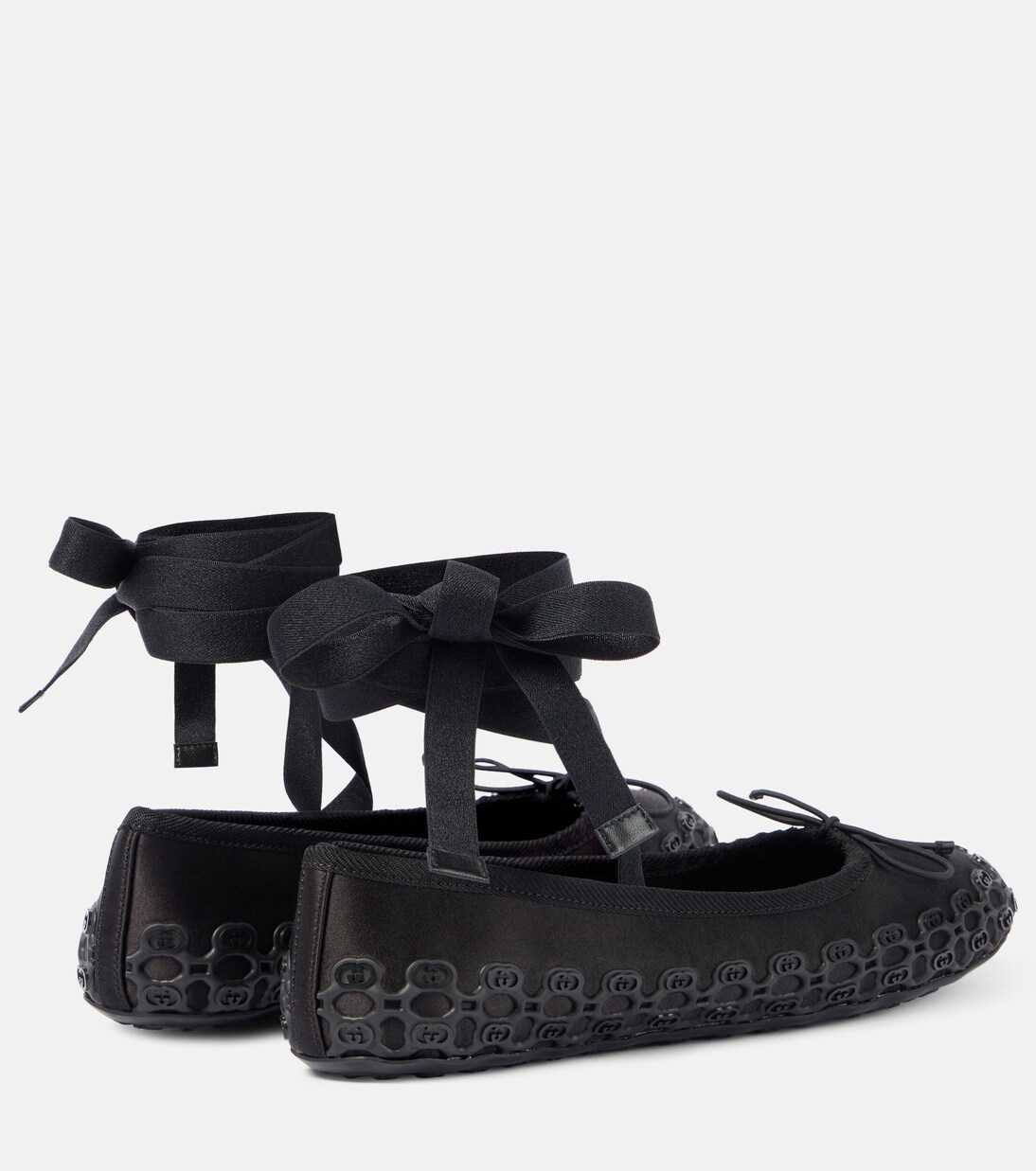 Scarpe ballerine GUCCI Cub3d in raso, stile giovane e moderno
