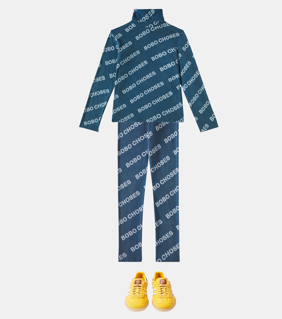 Legging en coton mélangé à logo | Bobo Choses