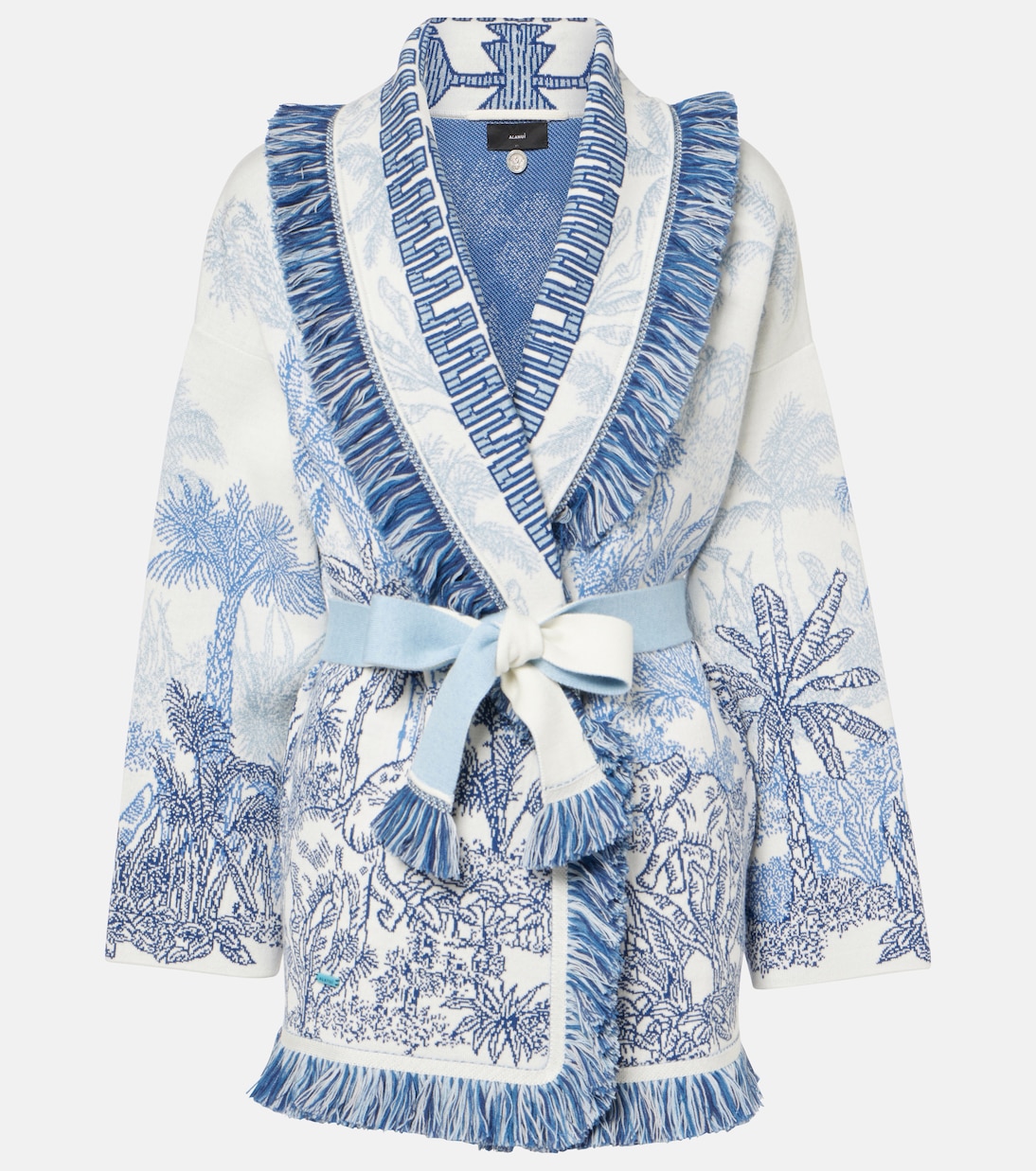 Cardigan Jungle Toile De Jouy in jacquard | Alanui