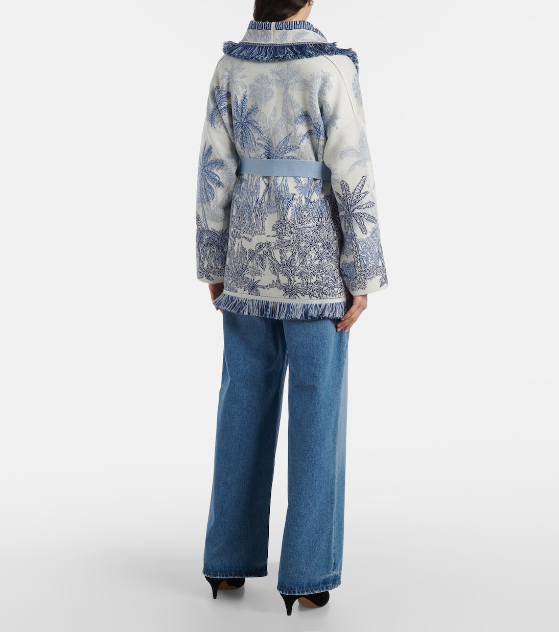 Cardigan Jungle Toile De Jouy in jacquard | Alanui