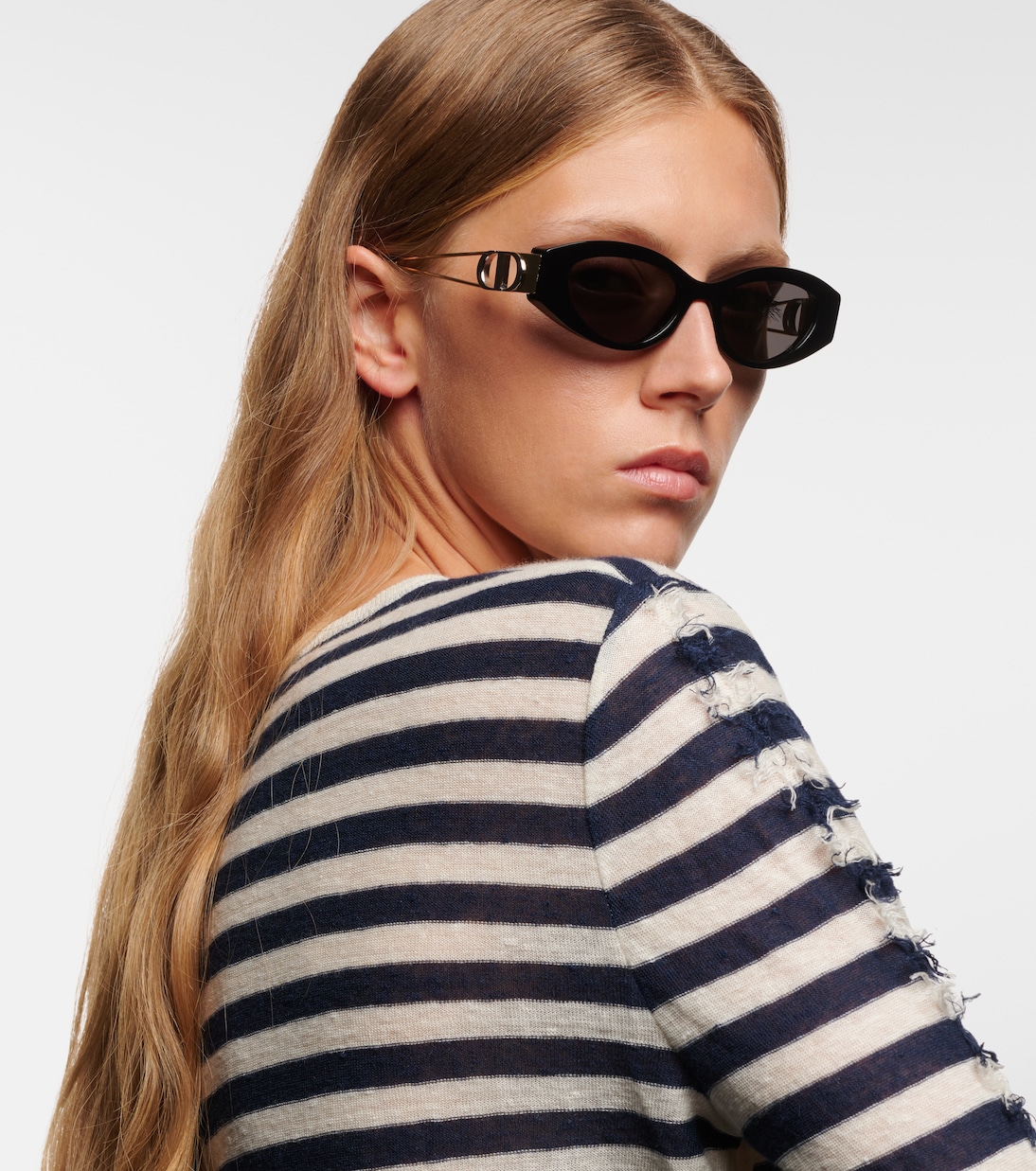 Occhiali da sole DIOR 30Montaigne a forma di gatto, stile giovane e trendy