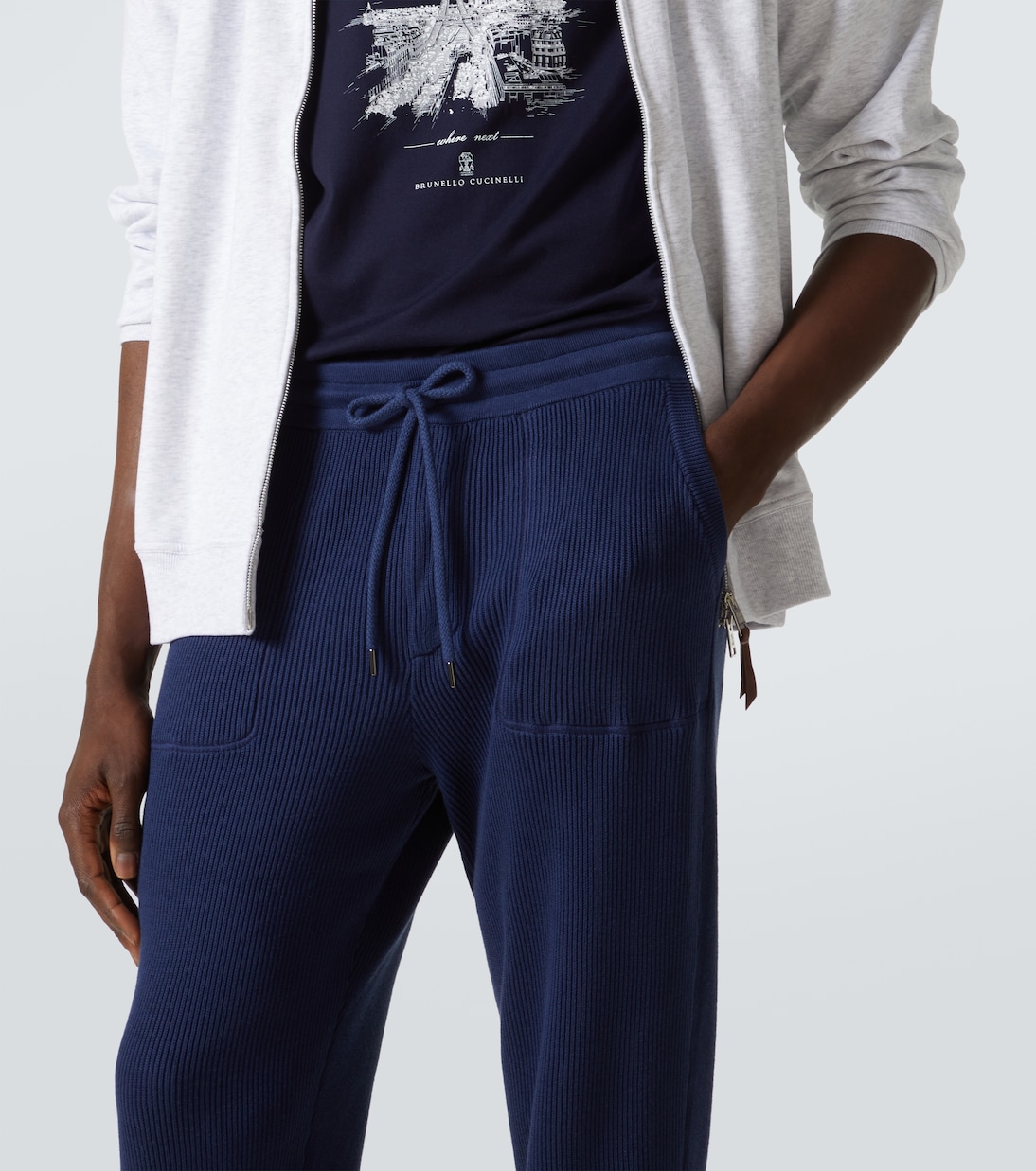 Pantalones deportivos de algodón | Brunello Cucinelli
