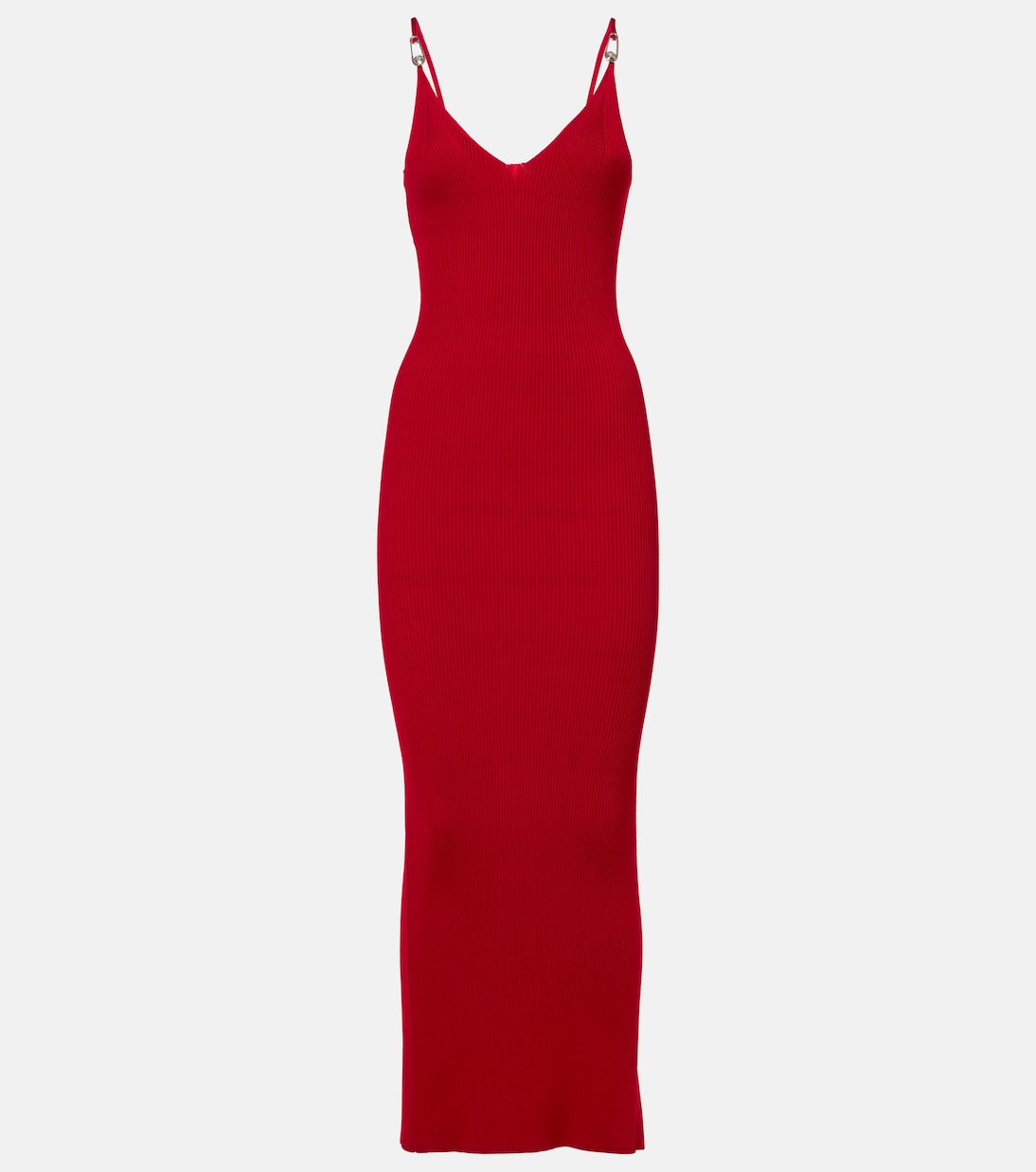 Abito sottoveste in maglia a coste | Versace