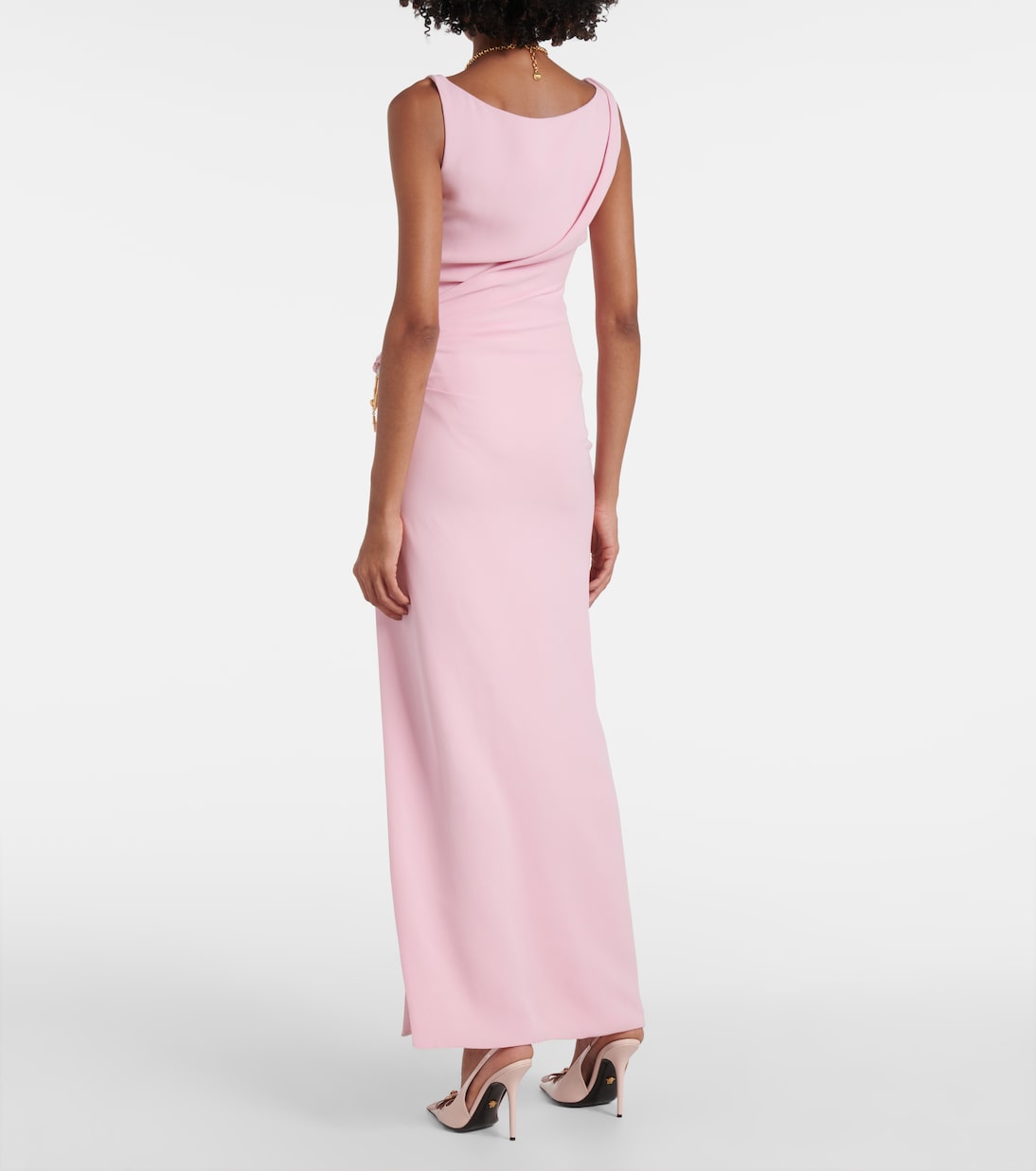 Robe longue en soie | Versace