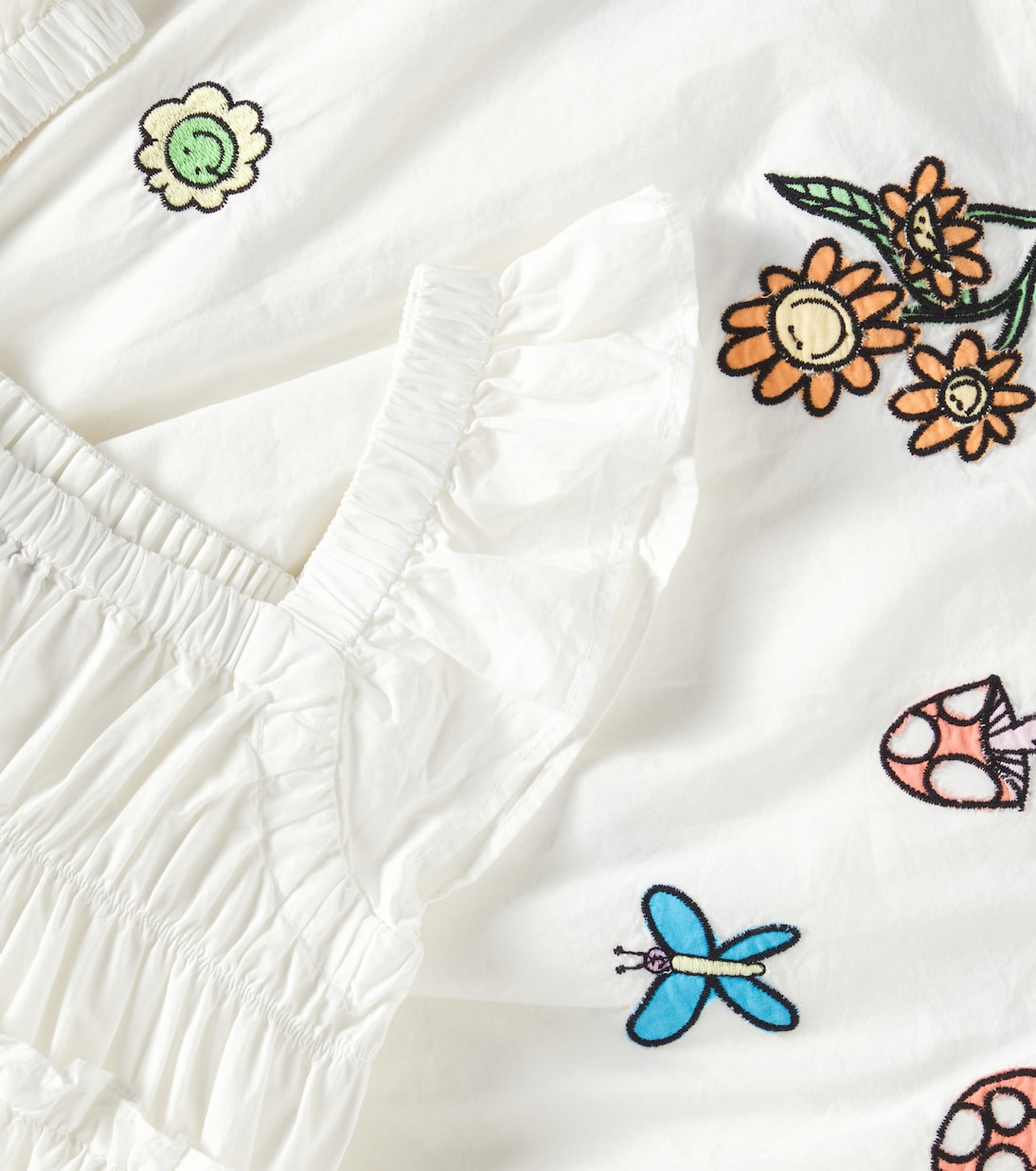 Vestido de algodón bordado | Stella McCartney Kids