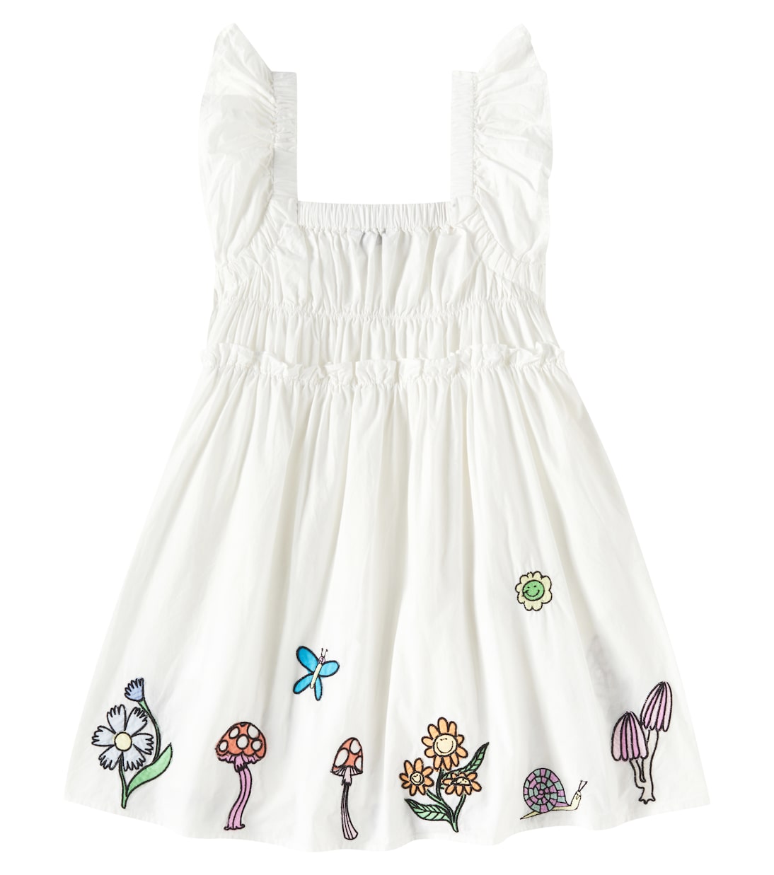 Vestido de algodón bordado | Stella McCartney Kids