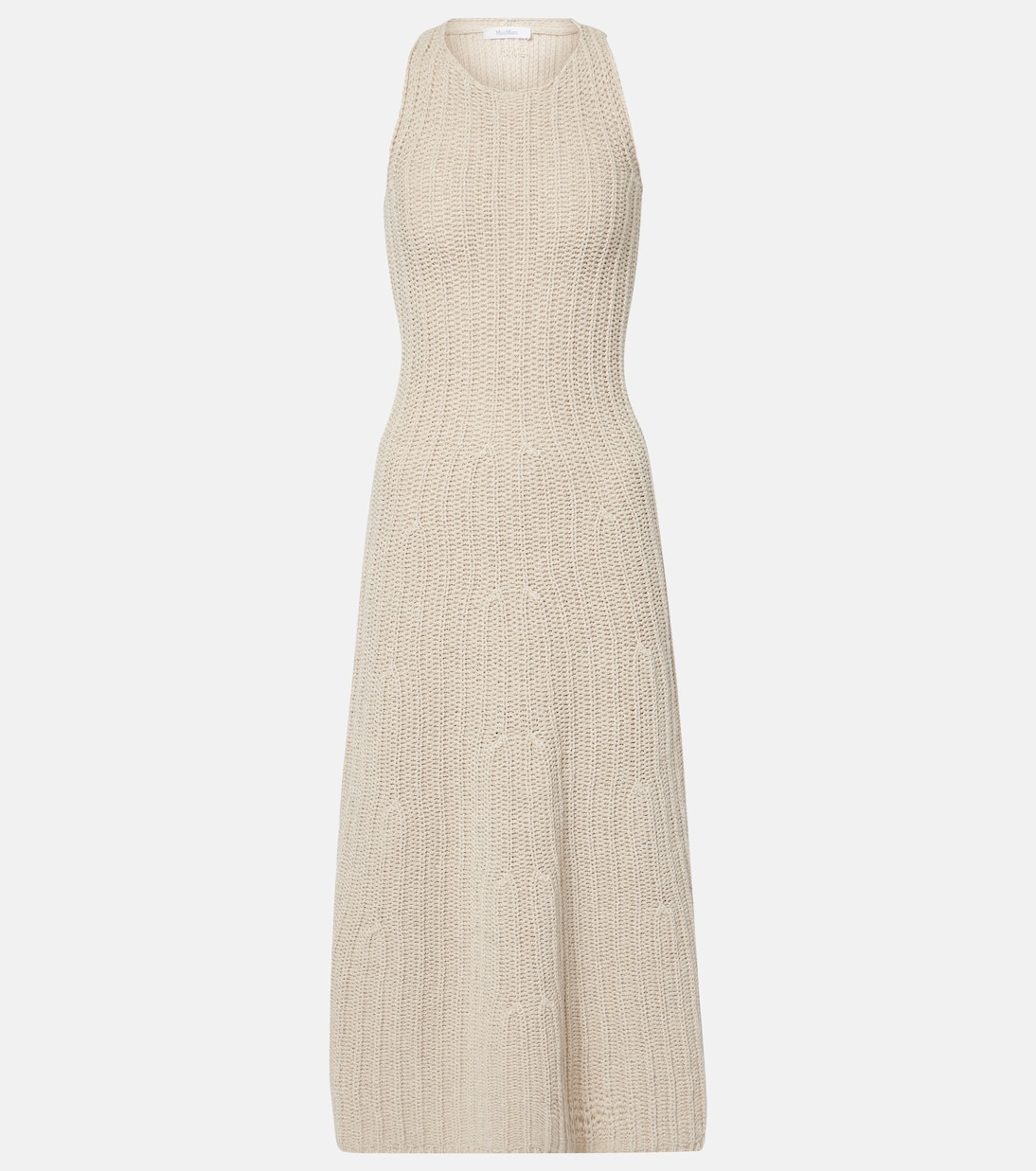 Vestido largo Uccio de lino y algodón | Max Mara