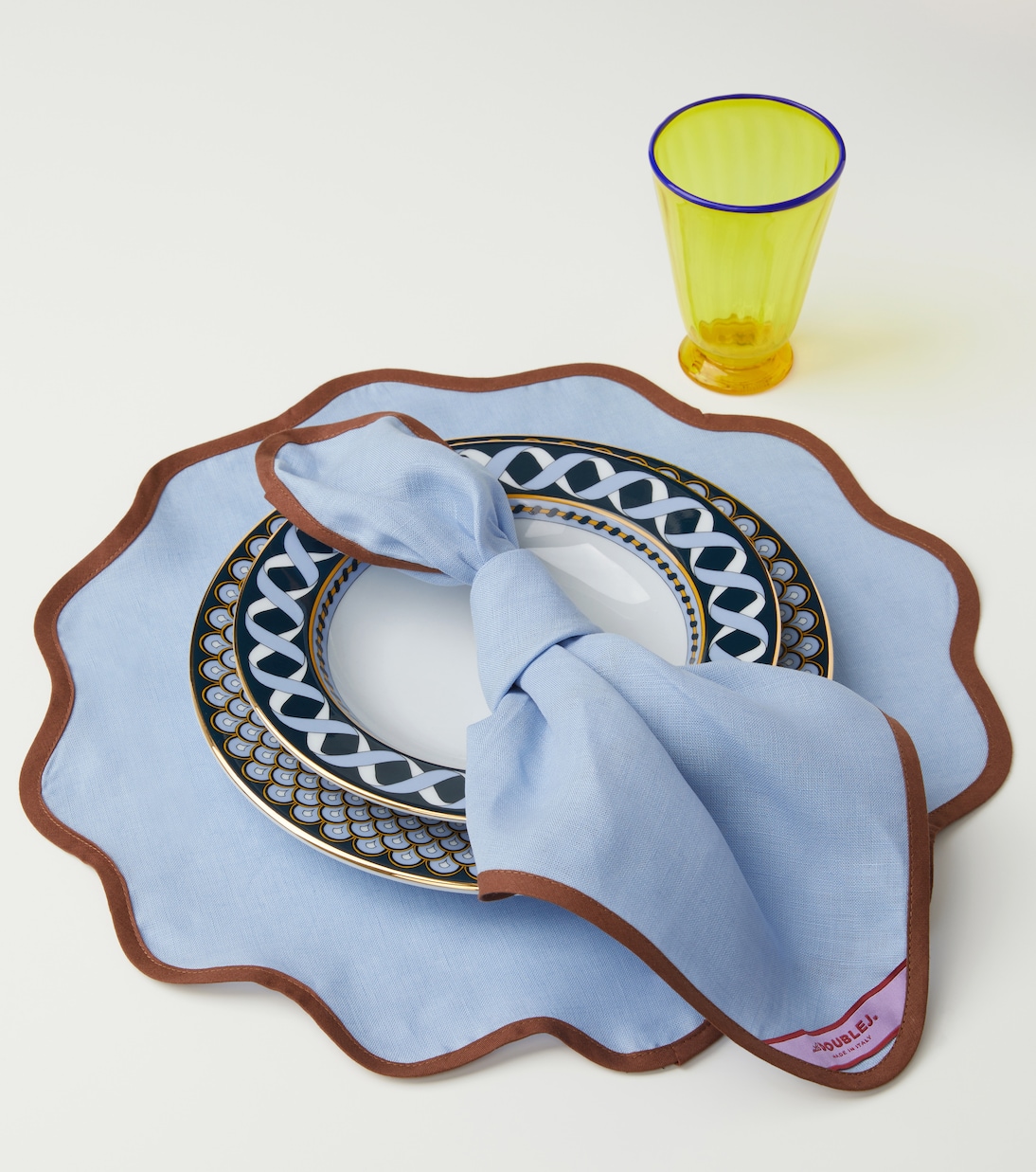 Rainbow Sky Cloud set of 2 placemats | La DoubleJ