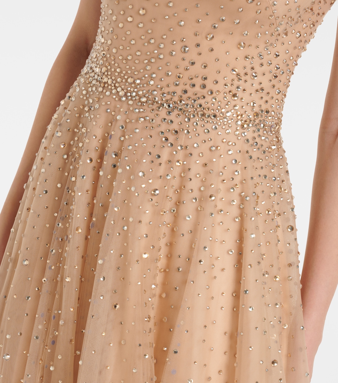 Abito lungo Shayla in tulle con cristalli | Jenny Packham