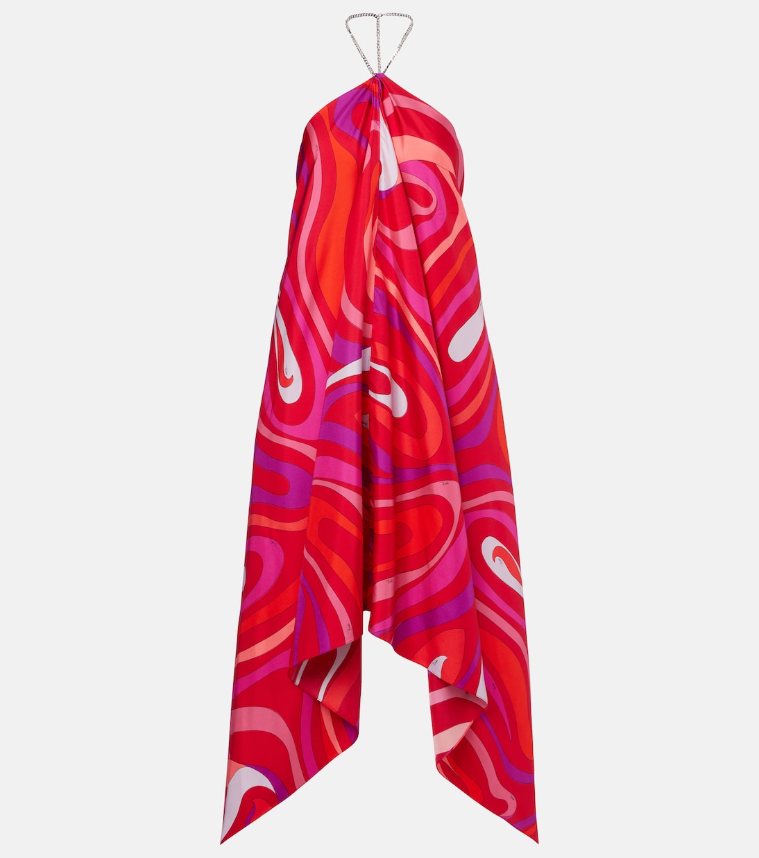 Robe Marmo en soie à ornements | Pucci