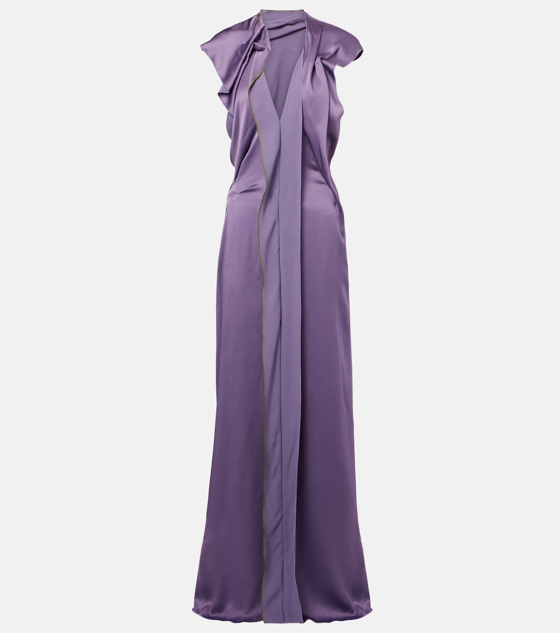 Abito lungo in raso | Victoria Beckham