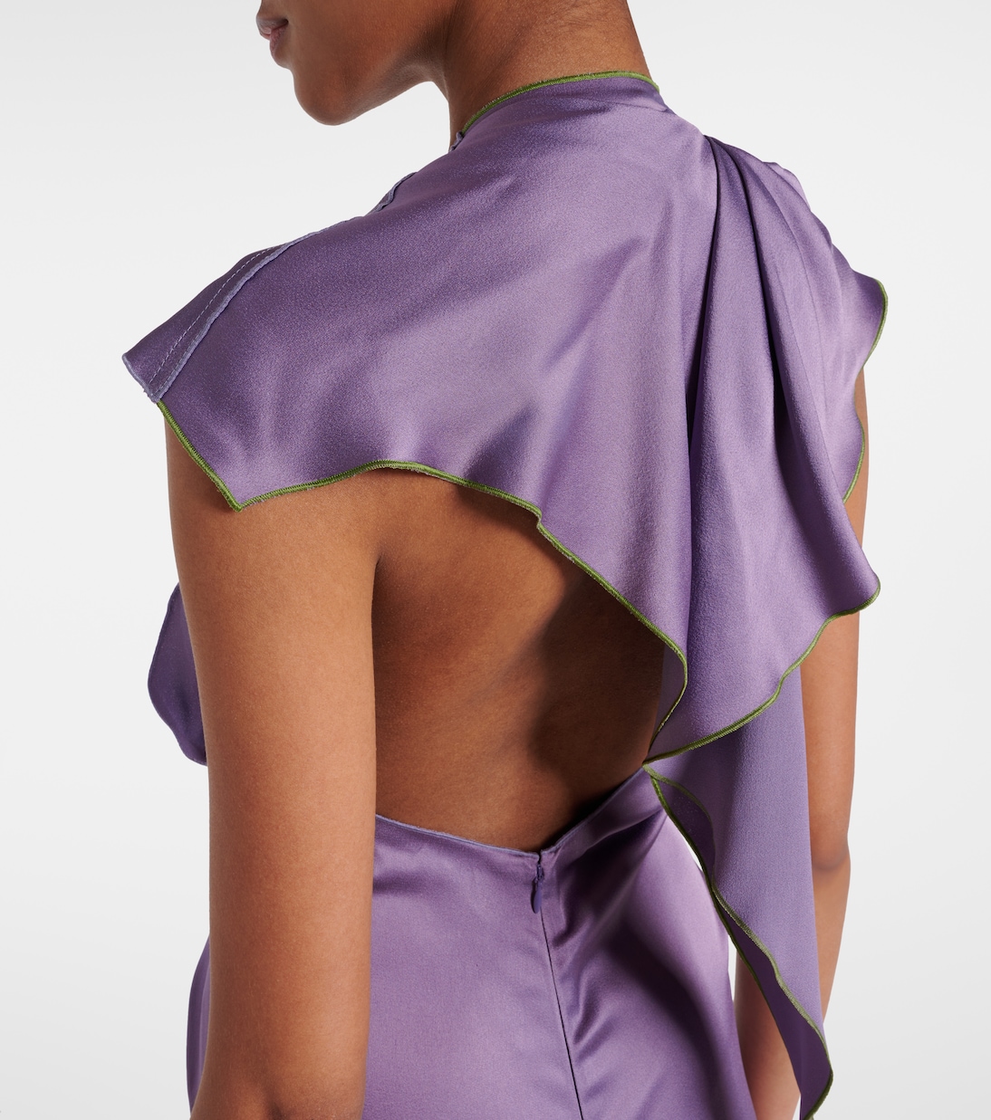 Abito lungo in raso | Victoria Beckham