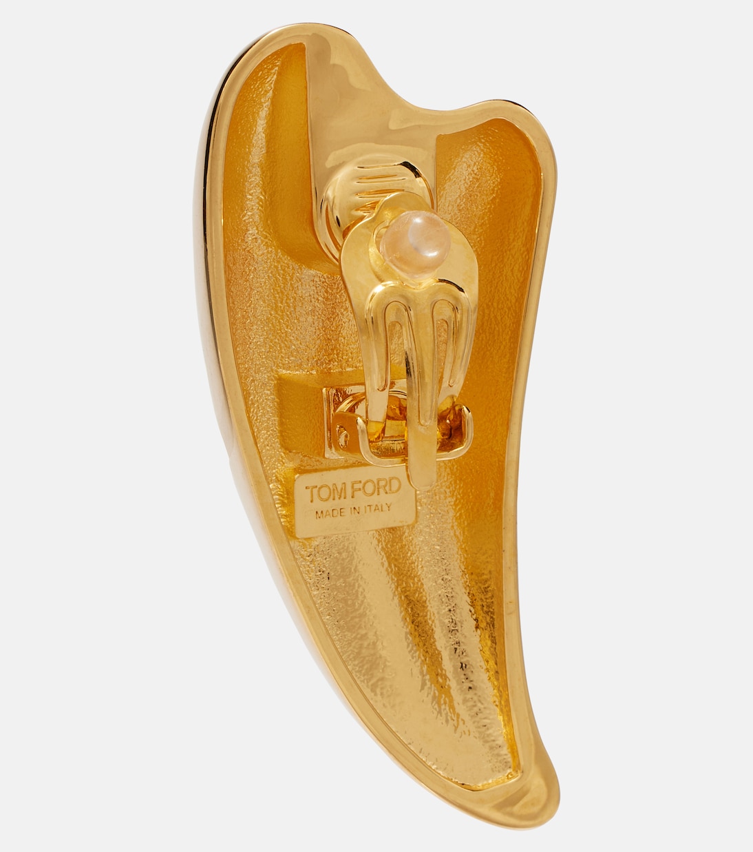 Orecchini a clip Liza placcati in oro | Tom Ford