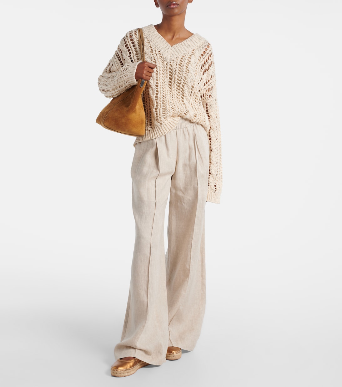 Espadrillas Elda in pelle metallizzata | Gianvito Rossi