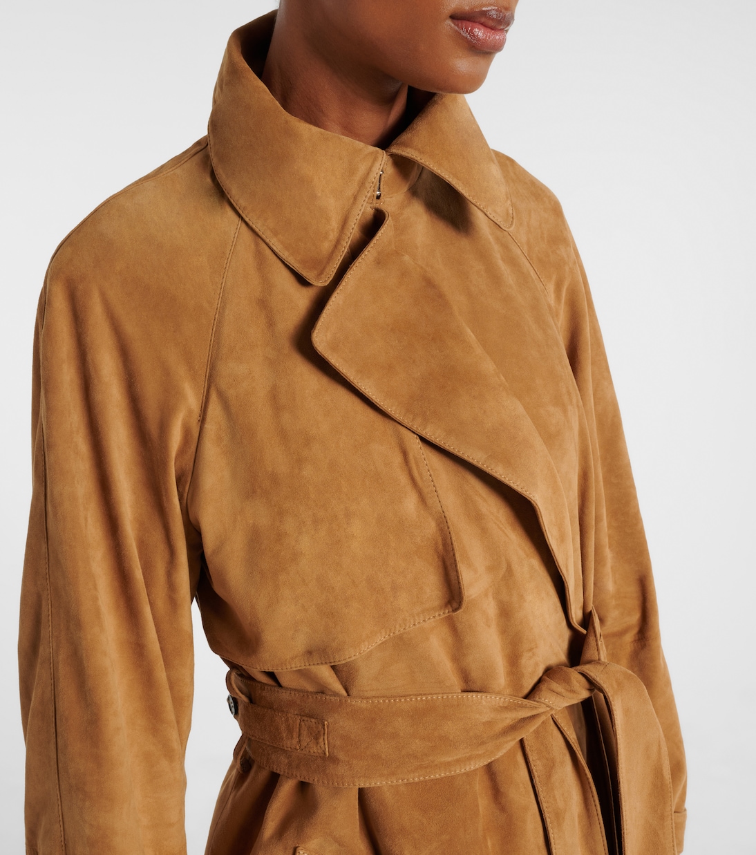 Trench-coat Ramona en daim | Proenza Schouler