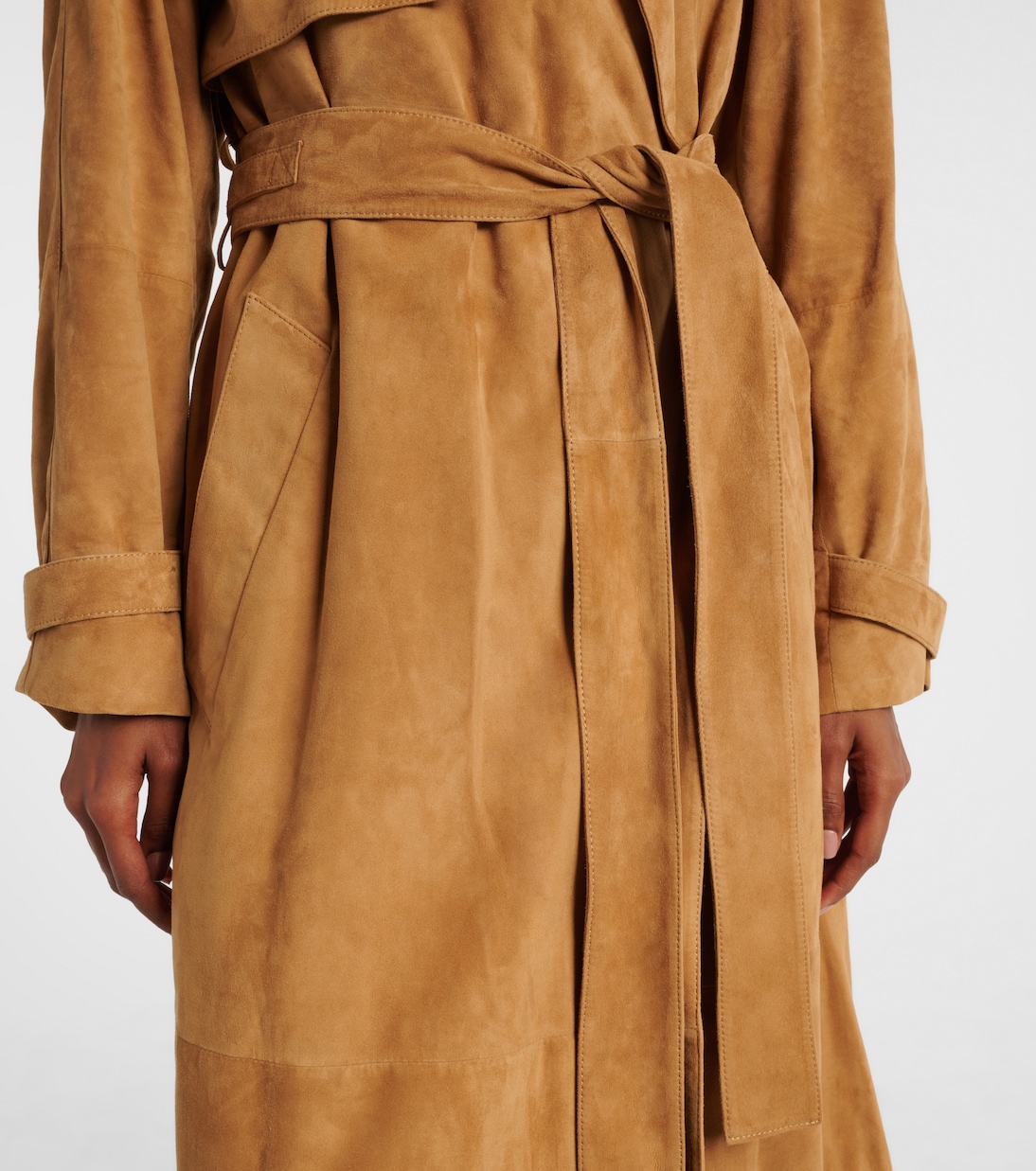 Trench-coat Ramona en daim | Proenza Schouler