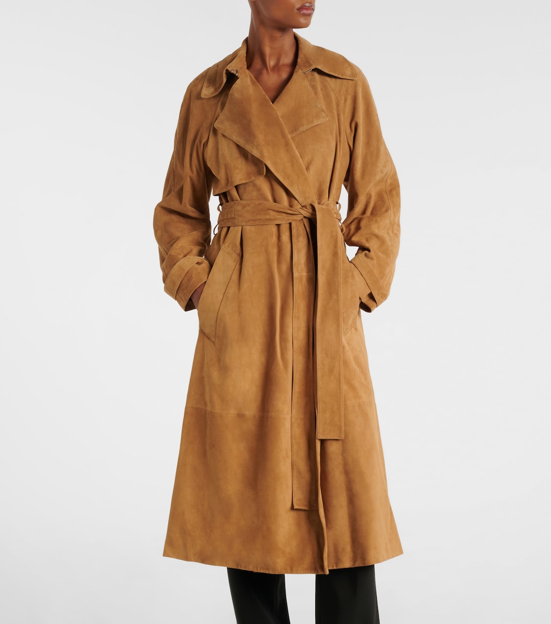Trench-coat Ramona en daim | Proenza Schouler