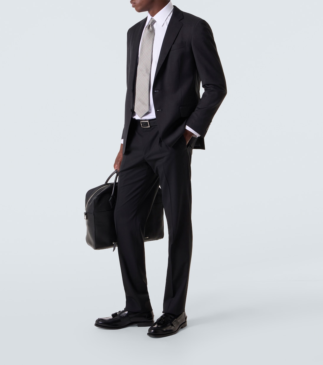 Pantalones slim en mezcla de lana | Canali